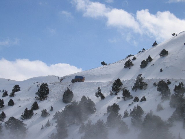 Sabzak Pass during winter